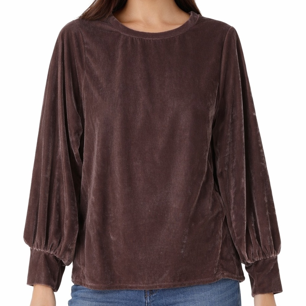 Ava & Viv Velour Top